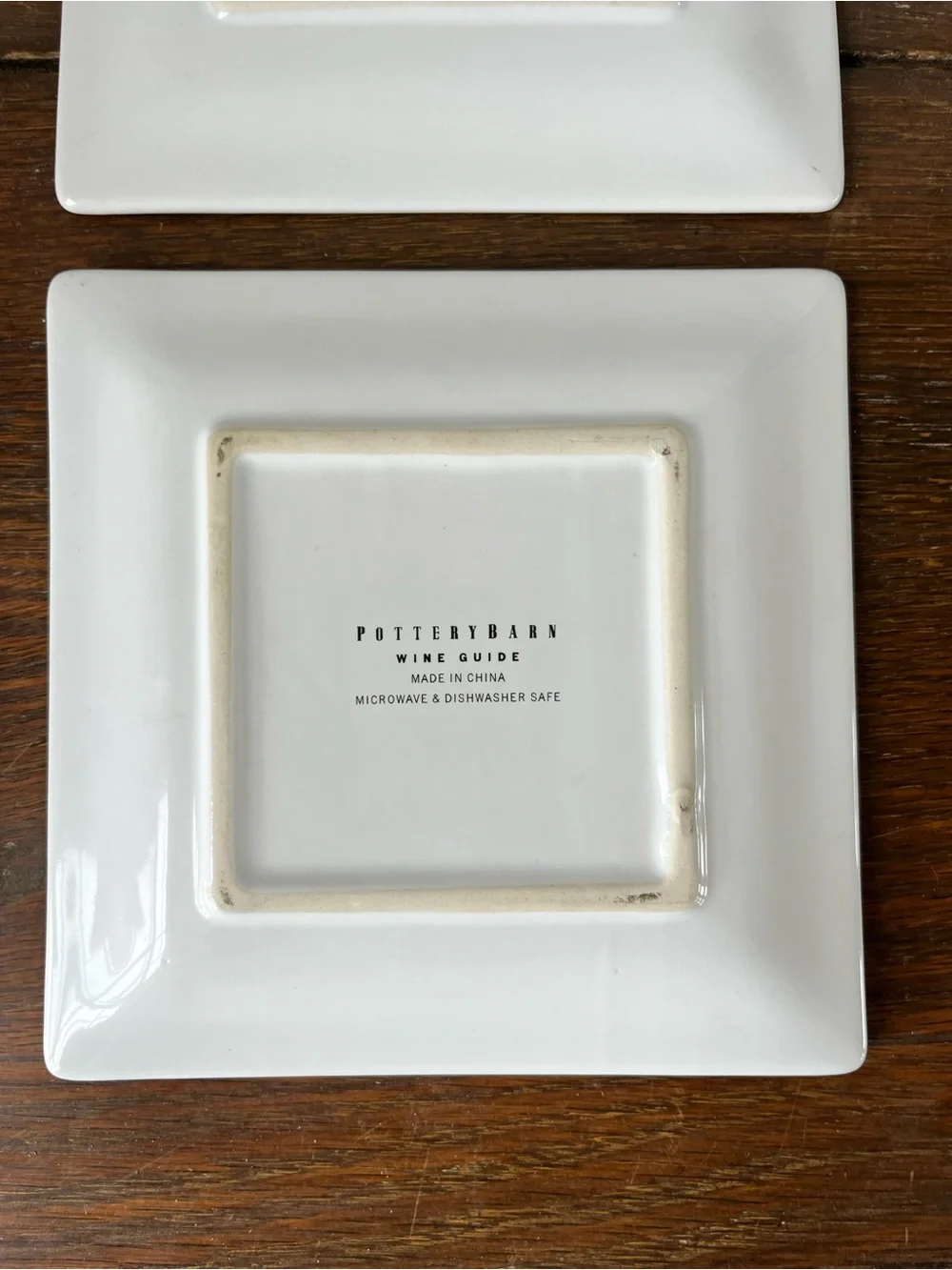 Pottery Barn Wine Guide Appetizer Plates (4)